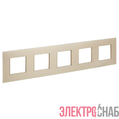 Рамка 5-м SKANDY SK-F35Sh металл шампань IEK SK-M52-M-K37