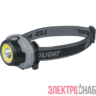 Фонарь налобный 93 814 NPT-H29-3AAA 1LED 1Вт+1COB 3Вт 3реж. NAVIGATOR 93814