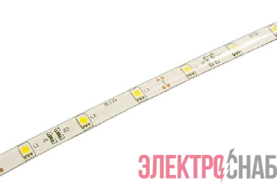 Лента светодиодная PLS 5050/30-12V 7.2Вт/м бел. IP65 (уп.5м) JazzWay 327552