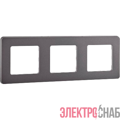 Рамка 3-м СП Inspiria IP20 дым. IEK 673957