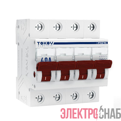 Выключатель нагрузки модульный 4п 40А PRIZMA TOKOV Electric TKE-PZ60-MDSI-4-40