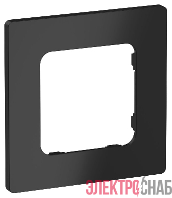 Рамка 1-м СП FLITE РУ-1-К-ФлЧ черн. IEK FI-M12-32-20-K02