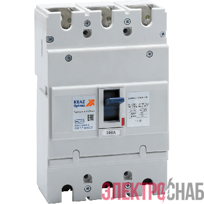 Выключатель автоматический 160А 25кА OptiMat E250N160 УХЛ3 КЭАЗ 230653