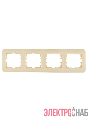 Рамка 4-м ASTI горизонт. крем. LEZARD 7081-0300-149
