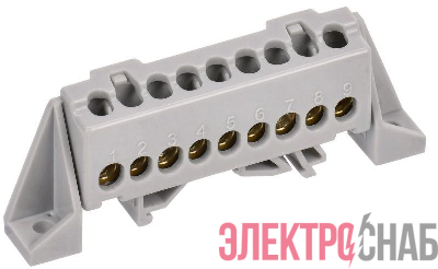 Шина L &quot;фаза&quot; в комб. изол. &quot;Стойка&quot; 6х9-9-Ср TEKFOR IEK TF-NN10-09-DP-K03