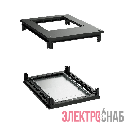 Крыша с фланцем и основание для 19дюйм IT-CQE 800х1000 RAL9005 DKC R5RKTB810FITB