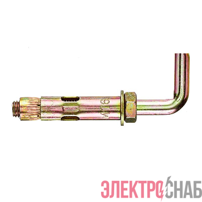 Болт анкерный с Г-образ. крюком HL 16х80 (уп.2шт) Tech-Krep/Zitar 112569