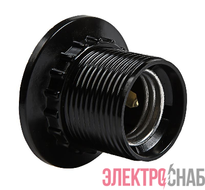 Патрон E27 Н12РП-01 E27 карболитовый с прижимным кольцом IN HOME 4690612032214