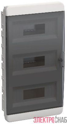 Корпус ЩРВ-П-36 TEKFOR IP41 черн. прозр. дверь пластик. IEK TF5-KP12-V-36-41-K01-K03