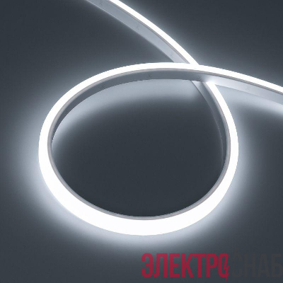 Лента светодиодная WAVE-TOP-PU-A144-10x10mm 24В White 5700К 5Вт/м IP68 wire x1 вывод боков. герметичная (уп.1м) Arlight 052596