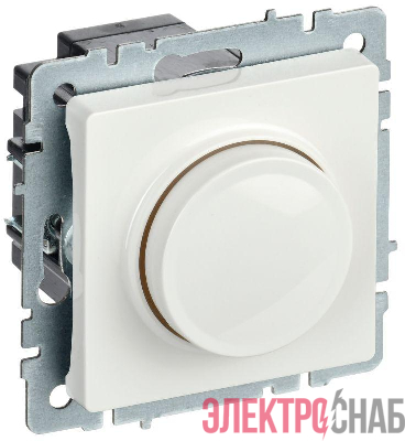 Светорегулятор СП BRITE пов-наж. 600Вт СС10-1-0-БрБ механизм бел. IEK BR-D20-0600-K01