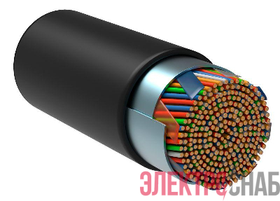 Кабель витая пара F/UTP кат.5E 25х2х24AWG solid LDPE черн. (305м) (м) ITK LC3-C5E25-339