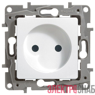 Розетка 1-м СП Etika 16А IP31 250В 2P без заземл. защ. шторки немецк. стандарт винтов. клеммы механизм бел. IEK 672234