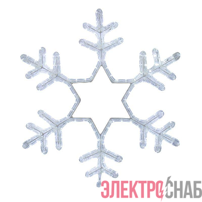 Фигура светодиодная "Снежинка" 55х55см LED бел. 25Вт 220В IP65 дюралайт Neon-Night 501-334