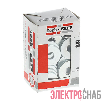 Шайба кузовная DIN9021 М8 оцинк. (уп.100шт) Tech-Krep/Zitar 105266