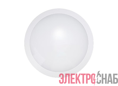 Светильник светодиодный WP 25 C 20W OP 940 D300 WH 300х300х93мм 20Вт 4000К IP66 пылевлагозащ. ЖКХ бел. Русский Свет 15072523330