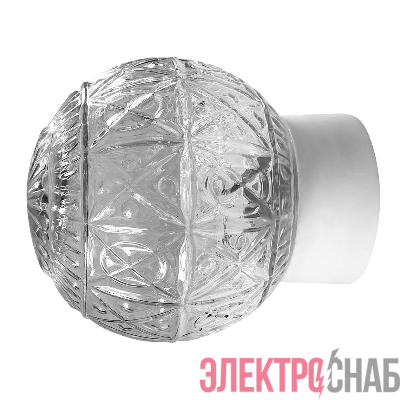 Светильник НББ 64-60-080 &quot;Ребус&quot; d150 1х60Вт E27 IP20 прям. основание бел. Элетех 1005100182