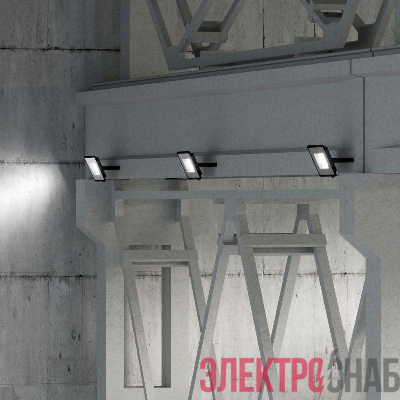 Прожектор светодиодный Qplus 100Вт 6500К IP65 12000лм 175-265В ДО черн. GAUSS 613511100