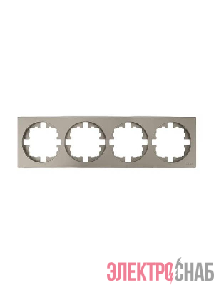 Рамка 4-м OSEN горизонт. квадрат титан LEZARD 743-3700-149