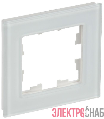 Рамка 1-м BRITE РУ-1-2-Бр стекло бел. матов. IEK BR-M12-G-31-K01