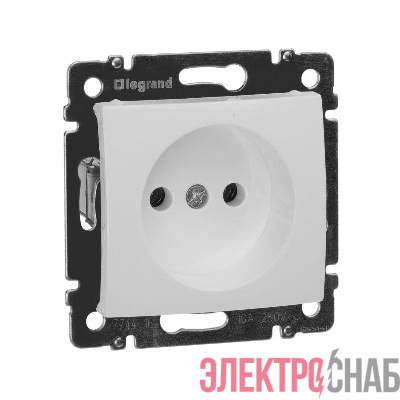 Розетка 1-м СП Valena 16А IP21 без заземл. на винтах механизм бел. IEK 774416