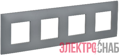 Рамка 4-м SKANDY SK-F04Gr сер. IEK SK-M42-K03