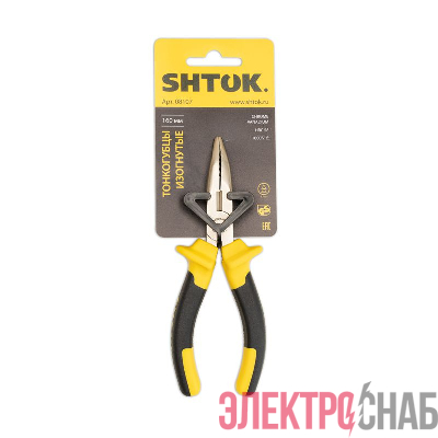 Тонкогубцы изогнутые 1000В 160мм (08107) SHTOK 376277