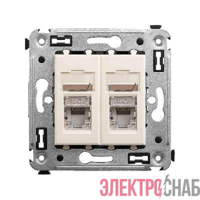 Розетка компьютерная 2-м СП Avanti "Ванильная дымка" RJ45 кат.5E экранир. DKC 4405364