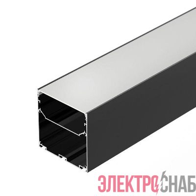 Профиль LINE-S-7575-2000 BLACK L2000 алюм. Arlight 041855