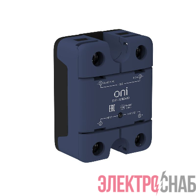 Реле твердотельное SSR1 100А 3-32В DC 24-480В AC ONI SSR1-100DA480