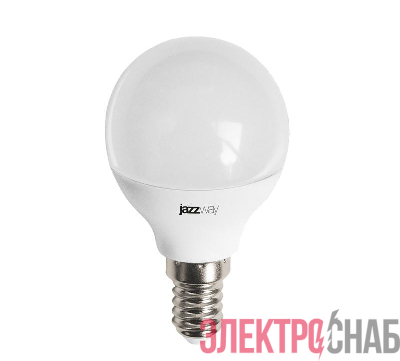 Лампа светодиодная PLED-LX 8Вт G45 шар 5000К холод. бел. E14 Pro JazzWay 5028623