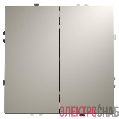 Переключатель проходной 2-кл. СП S70 10А механизм кашемир Voltum VLS020303