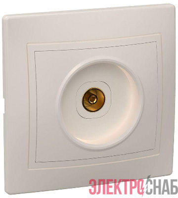 Розетка телевизионная TV 1-м СП Кварта РТВ10-ККм IP20 крем. GENERICA EAK10-K33-DM