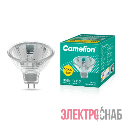 Лампа галогенная JCDR 35Вт GU5.3 220В Camelion 1952