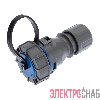 Розетка кабельная переносная влагозащищенная 16А 2Р+РЕ IP68 Rexant 111-121