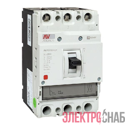 Выключатель автоматический 225А 80кА AV POWER-2/3 TR AVERES EKF mccb-23-225H-TR-av