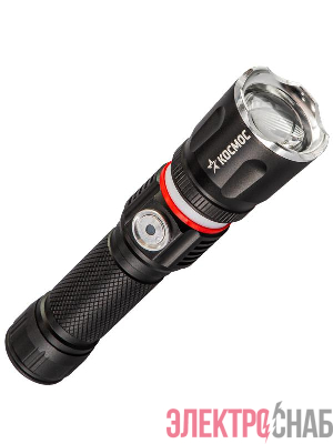 Фонарь ручной аккум. 4Вт T6LED/Li-ion18650 1200мА.ч алюм. КОСМОС (KOC811Lit)