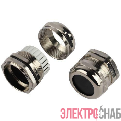 Ввод кабельный (сальник) PGM 36 d25-32мм (d отверст. 47мм) IP68 латунный (уп.3шт) Эра Б0065212