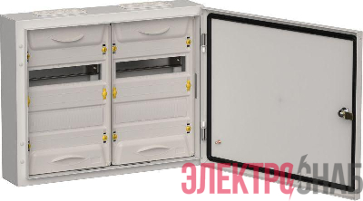 Корпус ЩРн-48 (2х24) TITAN 5 460х570х140 IP54 метал. сер. IEK TI5-50-N-2X024-54-7035