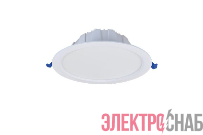 Светильник светодиодный FD 10 R 12W OP 940 D120 WH IP44 145х35мм 12Вт 4000К Ra 90 IP44 встраив. бел. даунлайт Русский Свет 11041023291