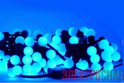 Гирлянда "Шарики" ILDBL050-B-E 2.4см 50  LED.7.5м син. SHLights 4690601041227