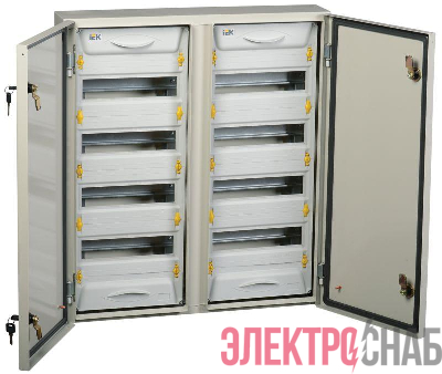 Корпус металлический ЩРн-2х48з-1 У2 IP54 PRO IEK MKM16-N-2X48-54-ZU