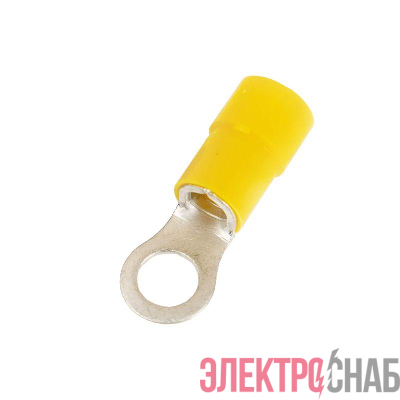 Наконечник с отверстием под винт и изолир.фaланцем ПА легкий ввод жилы 2.5-6кв.мм М6 d6.4мм (НКИ) (уп.100шт) DKC 2C6P-EE-PA