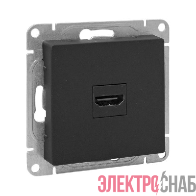 Розетка СП Эпика HDMI механизм черн. EKF UP1-SOB-HDMI