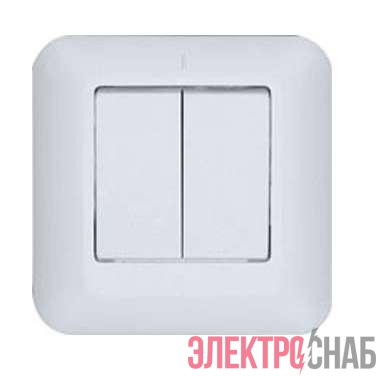 Выключатель 2-кл. СП 6А IP20 бел. БЕЛТИЗ С56-022