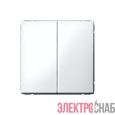 Выключатель 2-кл. ArtGallery 10AX быстрозажим. клем. механизм бел. SE GAL000151S