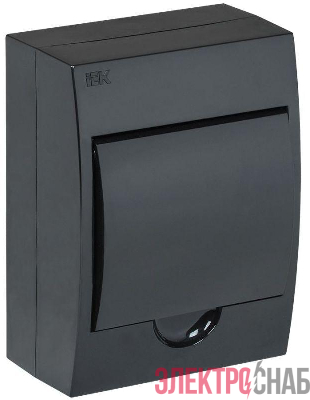 Корпус ЩРН-П-6 Krepta 3 IP41 навесной пластик. черн. IEK MKP12-N-06-41-K02