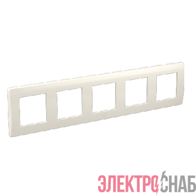 Рамка 5-м 5х2мод. Brava бел. RAL9016 DKC 75015W