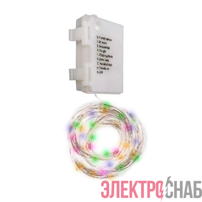 Гирлянда DC-G03-120M 120microLED RGB 12.1м 8реж. 3xAA (не в компл.) ФАZА 5047815