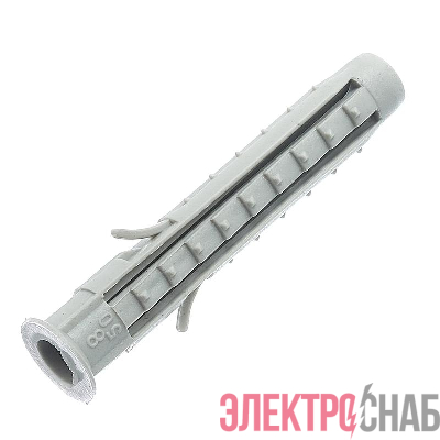 Дюбель 6х60 распорный с манжетом шипами и усами европодвес (уп.14шт) СТРОЙМЕТИЗ UTORM2330081